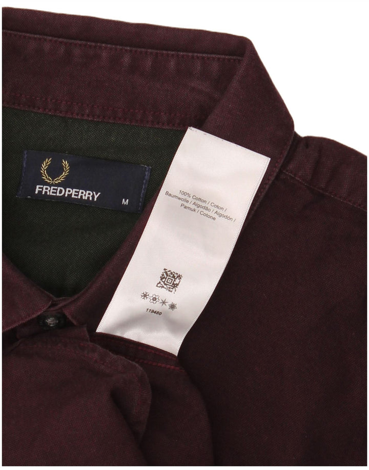 FRED PERRY Herreskjorte Medium Bourgogne Bomuld