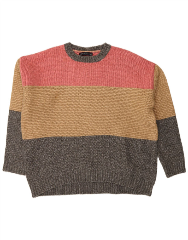 Marks & Spencer Dame sweater med rund hals DK 16 Stor Flerfarvet