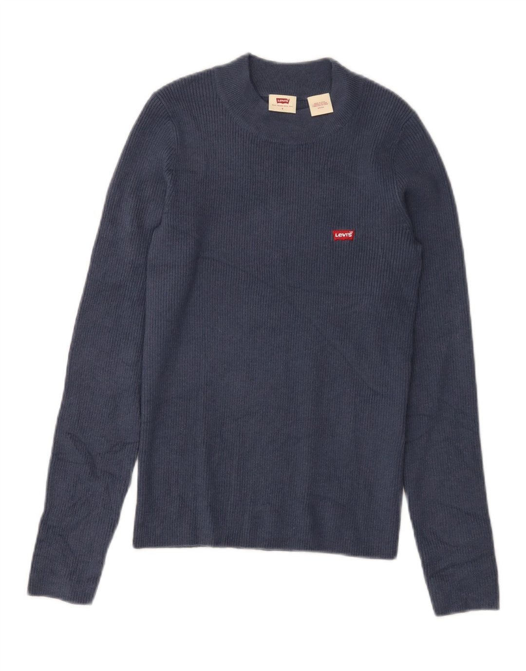 LEVI'S Dame sweater med rund hals DK 8 Lille marineblå akryl