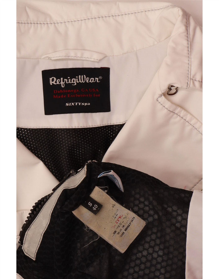 REFRIGIWEAR Womens Double Breasted Military Jacket IT 40 Small White