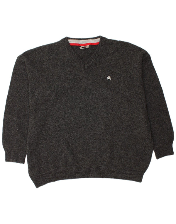 MURPHY & NYE Herre V-hals sweater 2XL sort uld