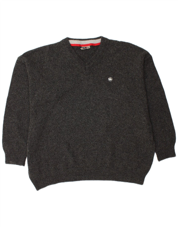 MURPHY & NYE Herre V-hals sweater 2XL sort uld