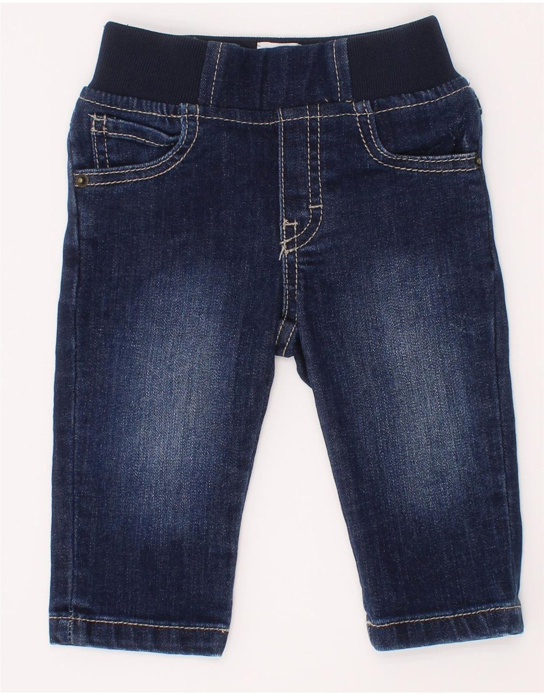 Hugo Boss Baby Boys Grafiske Straight Jeans 3-6 måneder W18 L8 Blå Bomuld