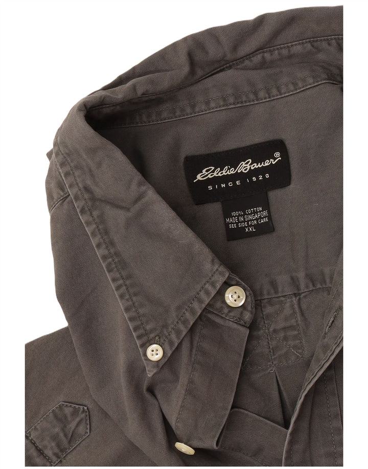 Eddie Bauer herreskjorte 2XL grå bomuld