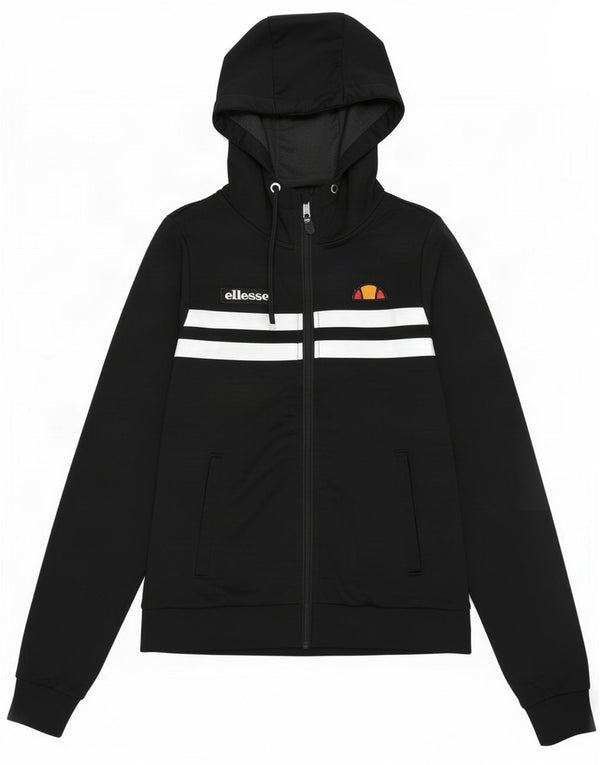 Ellesse Dame Hættetrøje Sweater UK 8 Small Black Colourblock Polyester