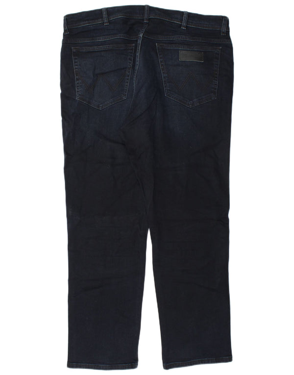 Wrangler Herre Texas Straight Jeans W40 L32 Marineblå Bomuld