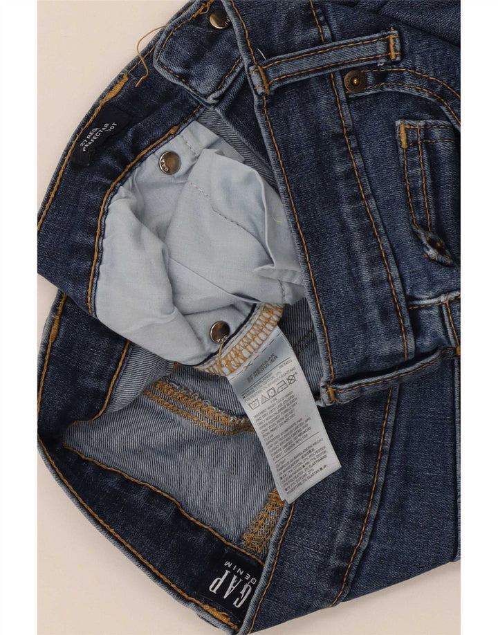 Gap Dame Bootcut Jeans W27 L30 Blue Cotton