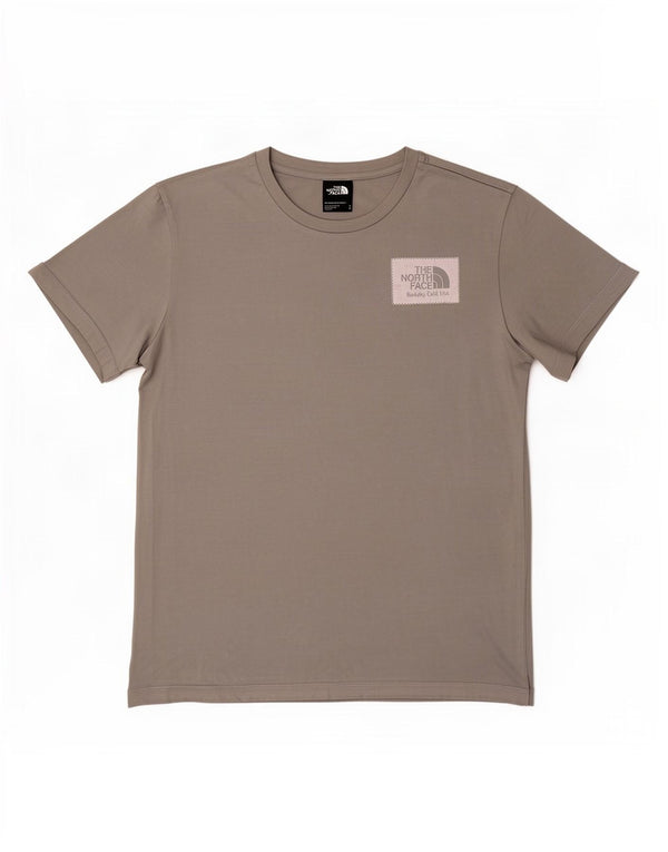The North Face Dame T-Shirt Top UK 10 Lille Grå Bomuld
