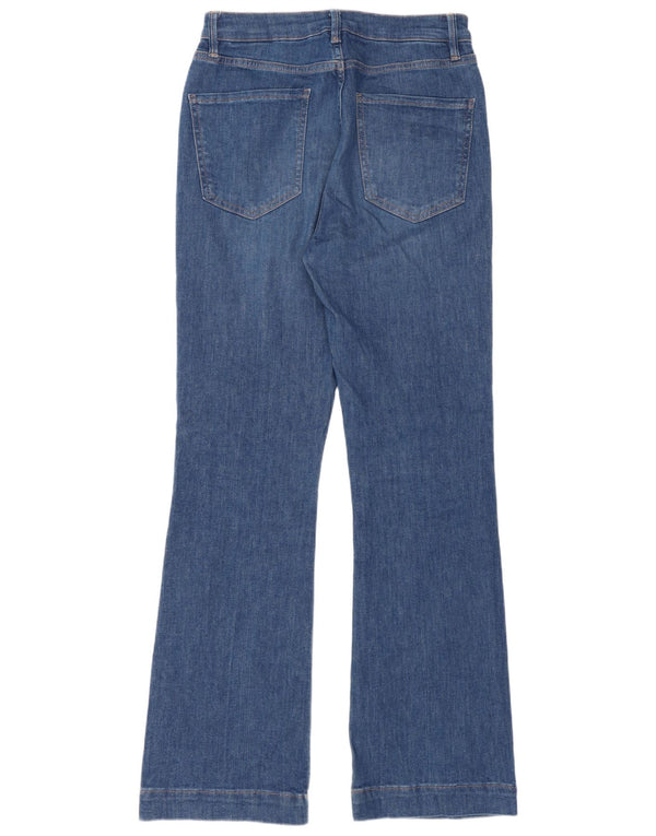 Marks & Spencer Kvinder Højtaljede Flared Jeans UK 10 Small W28 L31 Blue