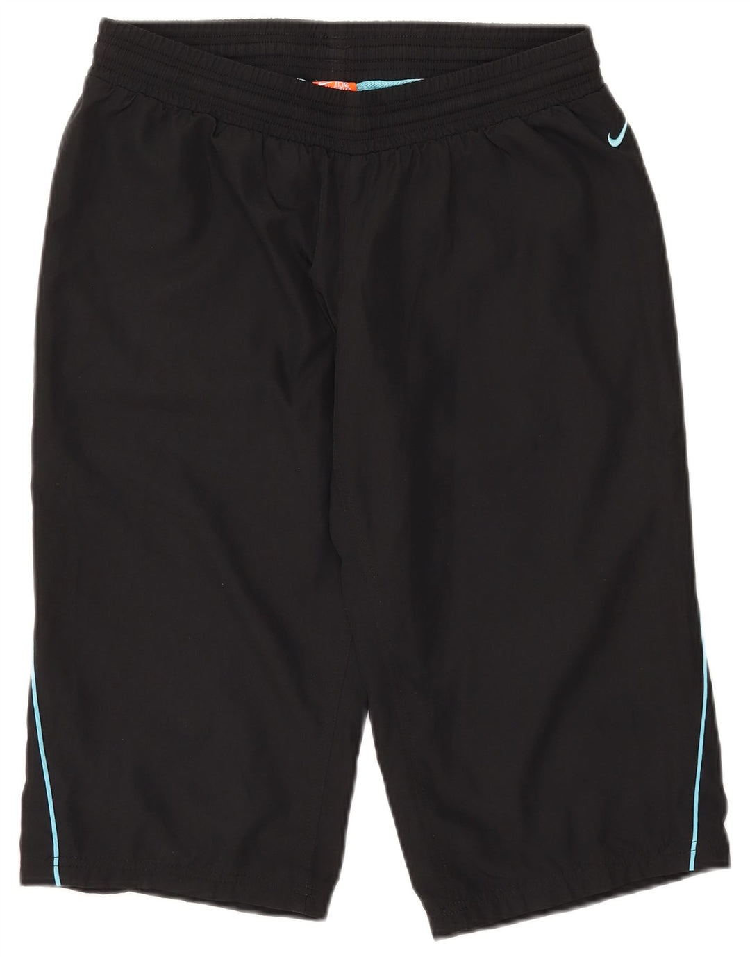 NIKE Bermuda sportsshorts til kvinder UK 12/14 medium sort polyester