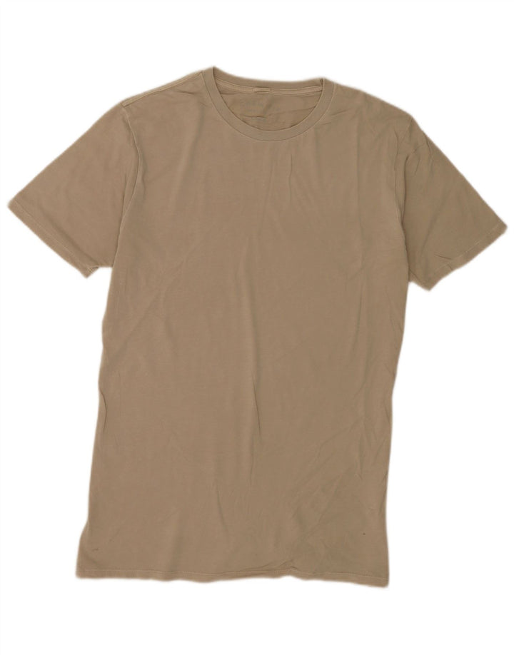 Vintage herre T-shirt top stor beige bomuld
