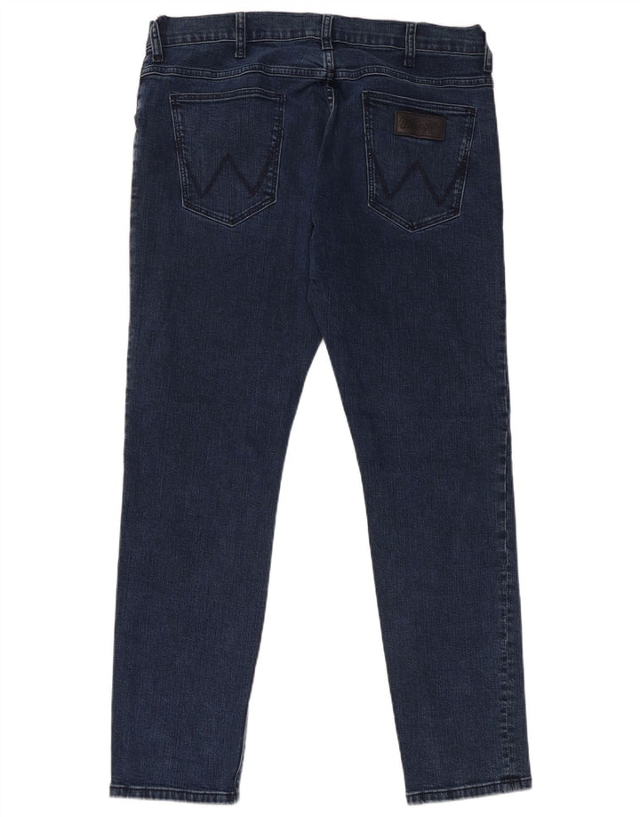 Wrangler Herre Bryson Skinny Jeans W36 L30 Blå Bomuld