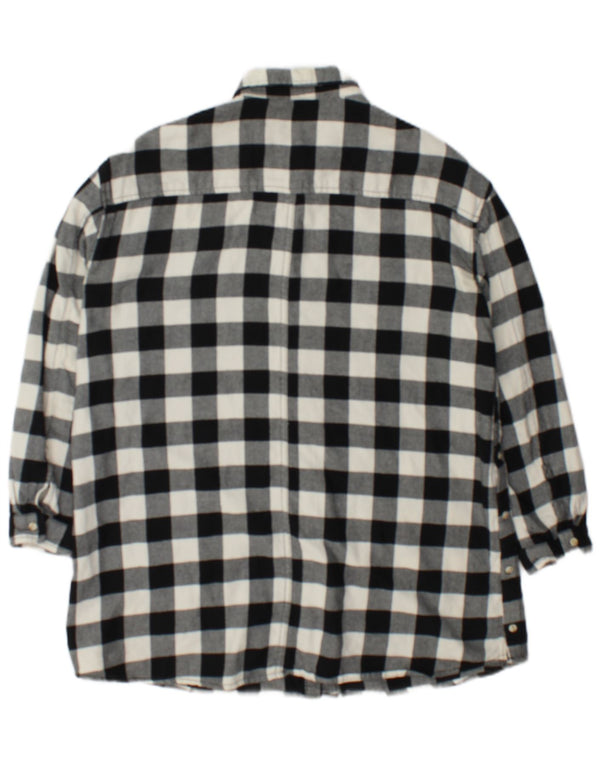 Zara Girls Flanell Shirt Dress 13-14 Years Black Gingham