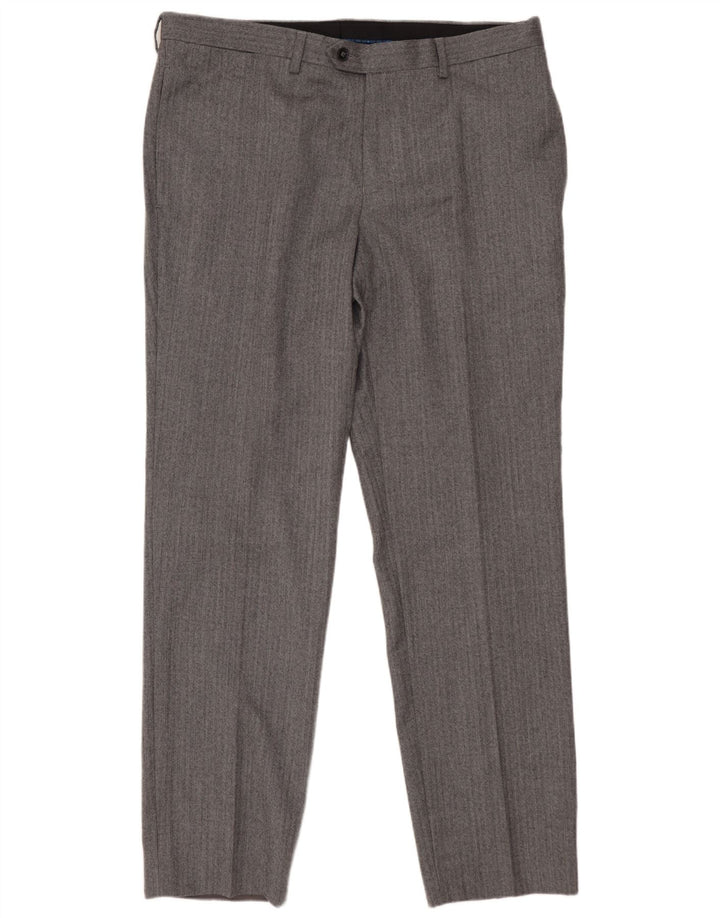 MARKS & SPENCER Herre Autograph Suit Bukser W36 L31 Grå sildeben