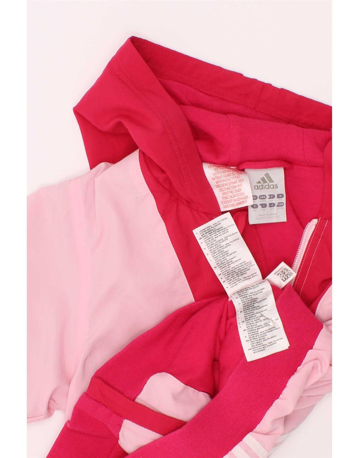 Adidas Regnjakke med hætte til piger 2-3 år Pink Colourblock Polyester