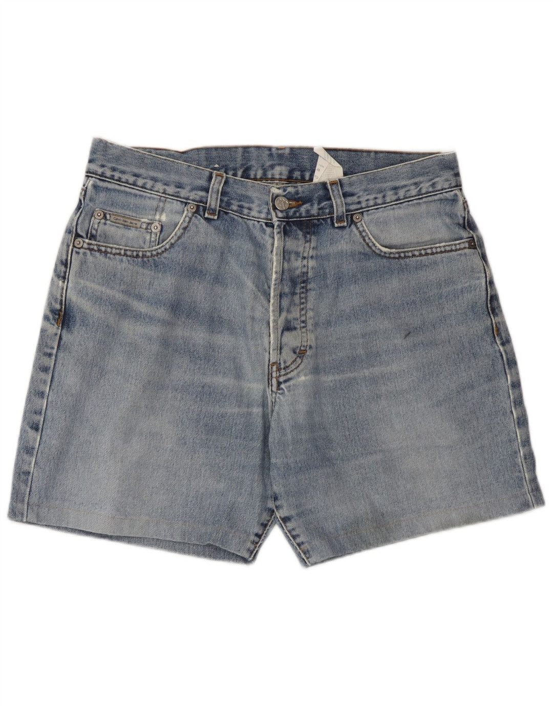 Calvin Klein Herre Denim Shorts W32 Medium Blue Bomuld