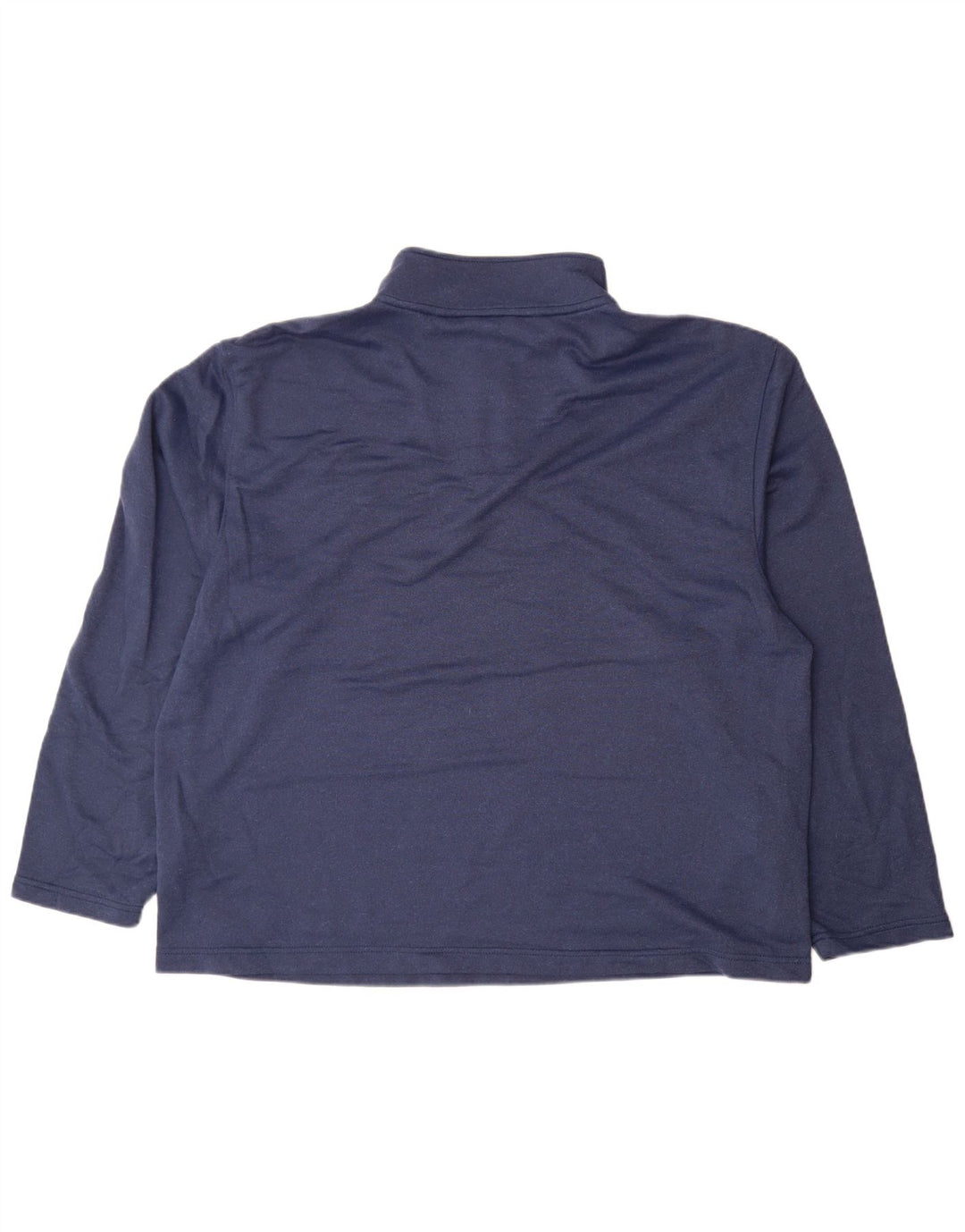 Izod Herre Zip Neck Sweatshirt Jumper 2XL Navy Blue Polyester