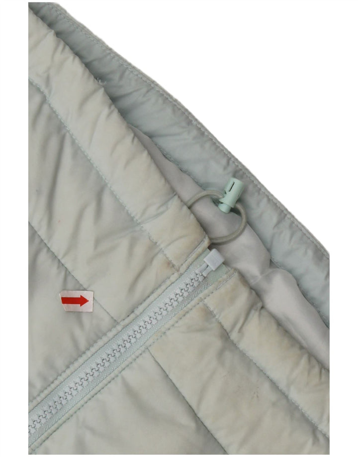 THE NORTH FACE Dame grafisk polstret jakke UK 14 Medium Blue Colourblock