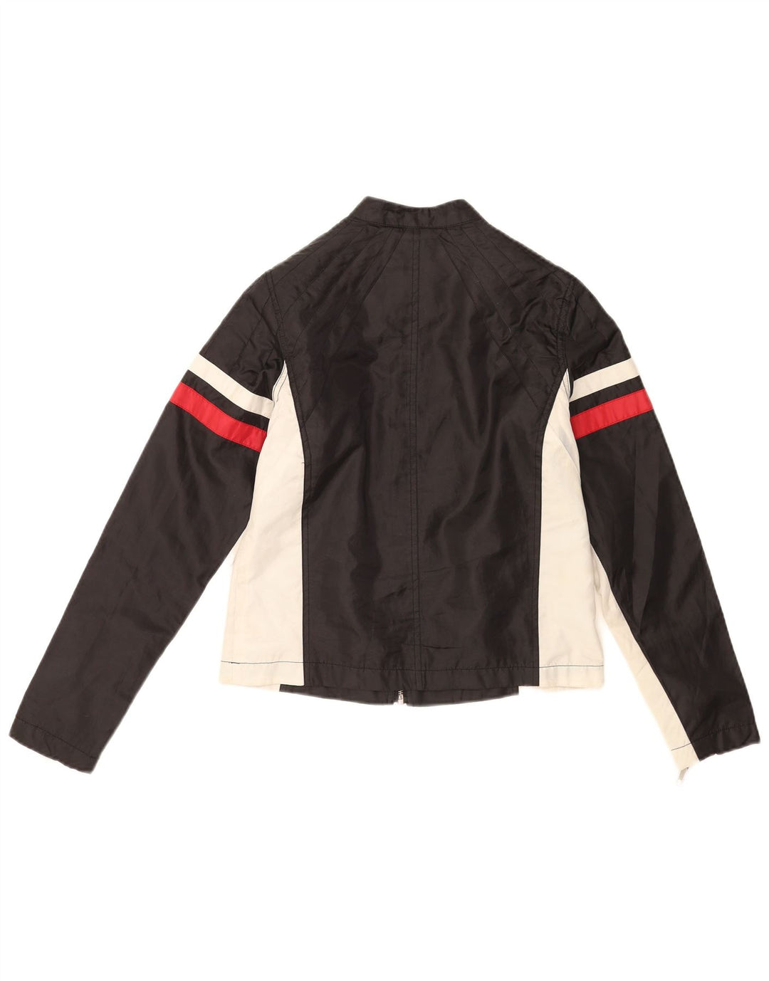 Vintage Herre Biker Jacket UK 36 Small Black Colourblock