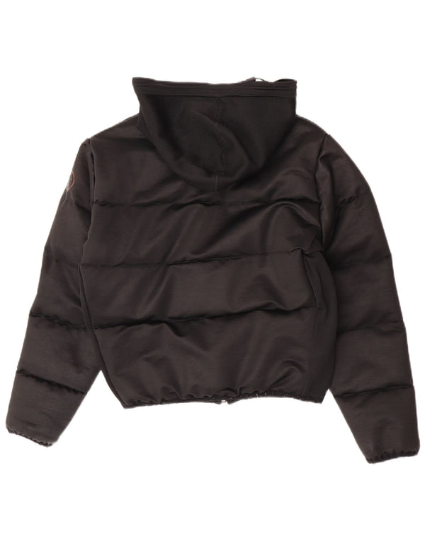 Napapijri Dame Hætte Oversized Polstret Jakke UK 10 Small Black Polyester