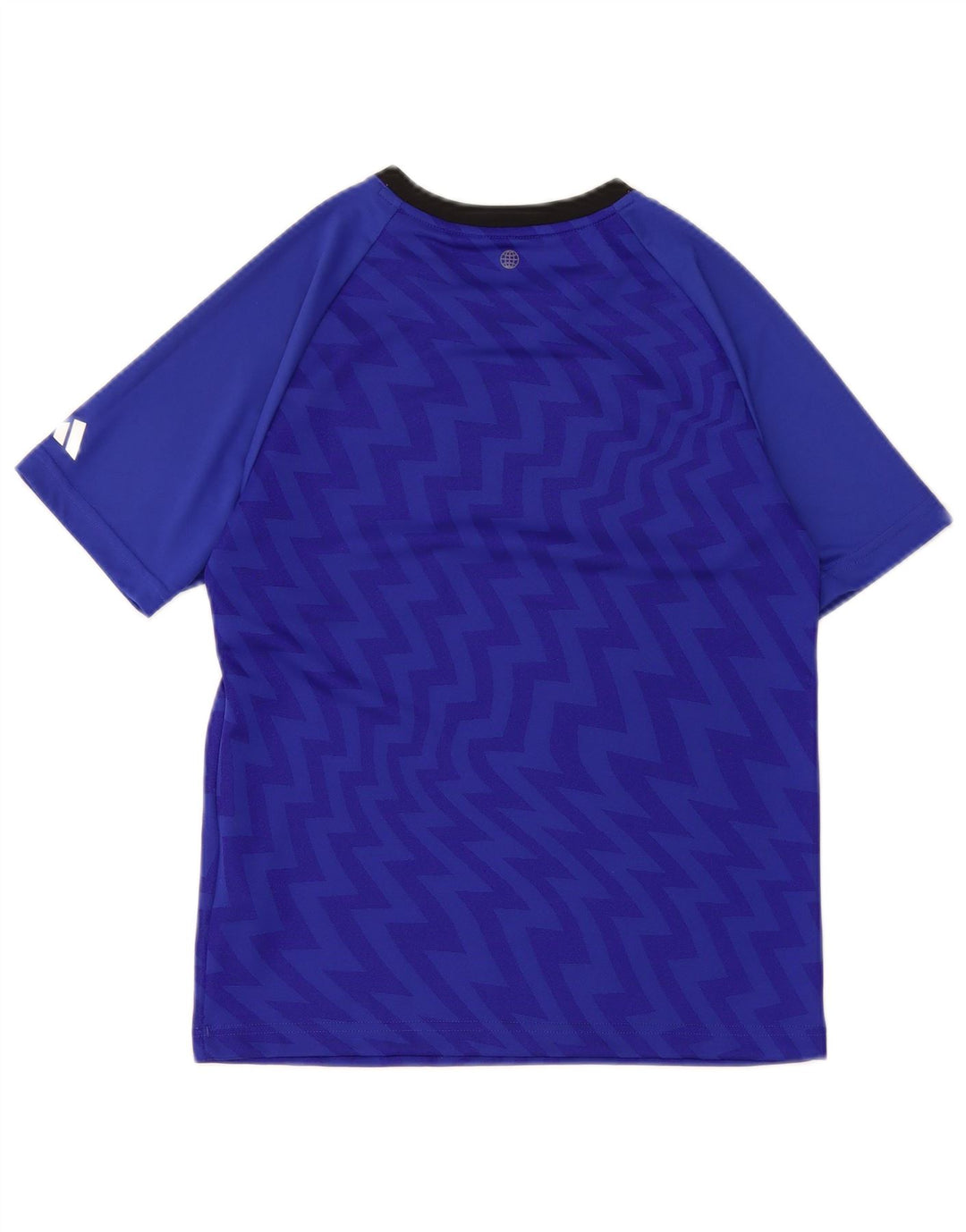 ADIDAS Girls Graphic T-Shirt Top 11-12 Years Blue Polyester