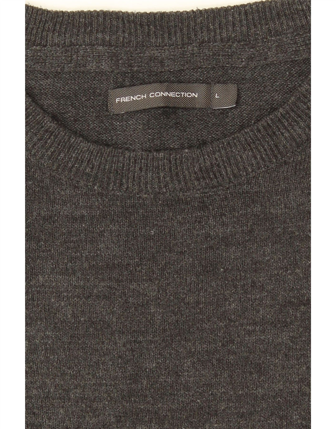 French Connection Herre Crew Neck Jumper Sweater Large Grå