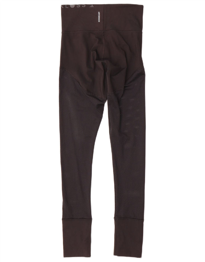 Adidas Graphic Leggings til kvinder UK 8/10 Small Black
