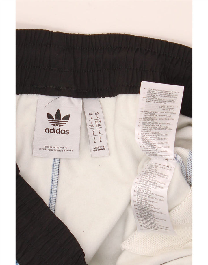 Adidas Herre Adventure Windbreaker Bukser Large Blue Spotted Polyester