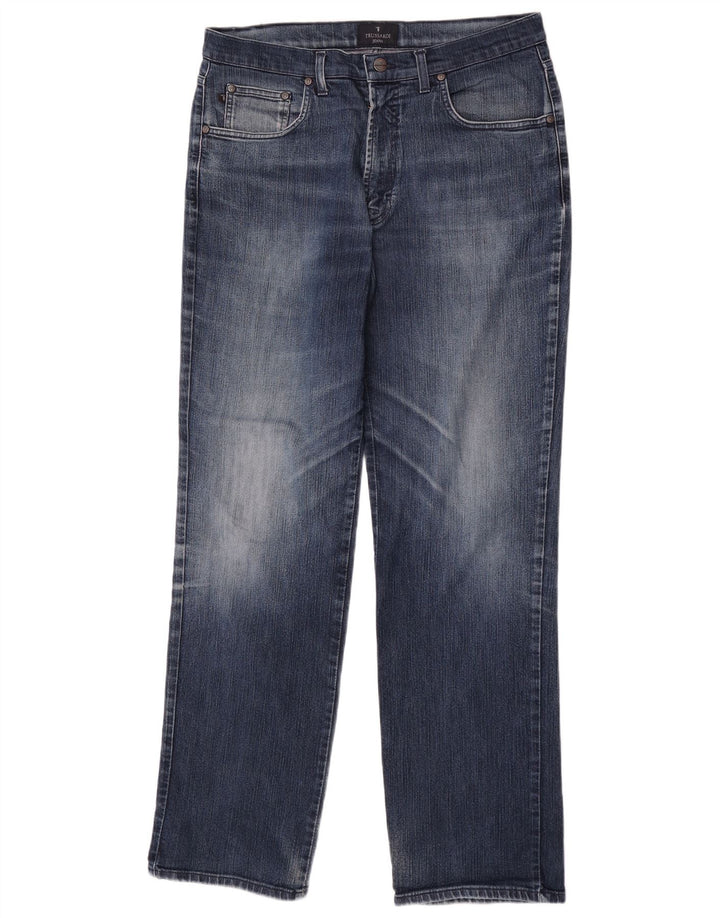 Trussardi Straight Jeans til mænd W36 L32 blå bomuld