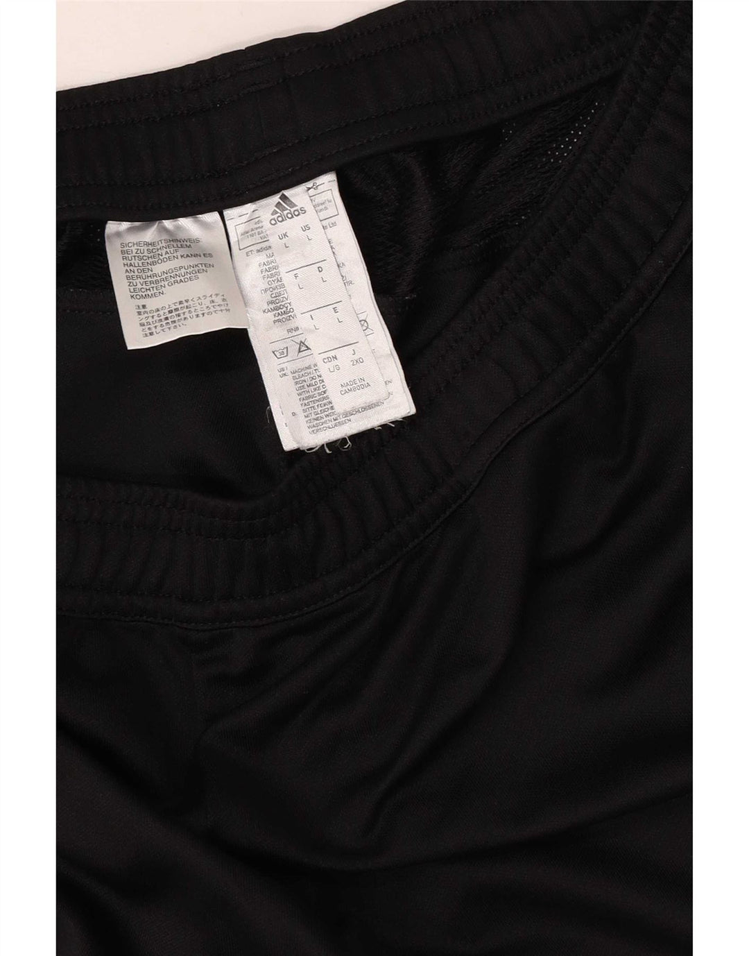 Adidas Træningsdragtsbukser til mænd Stor sort polyester