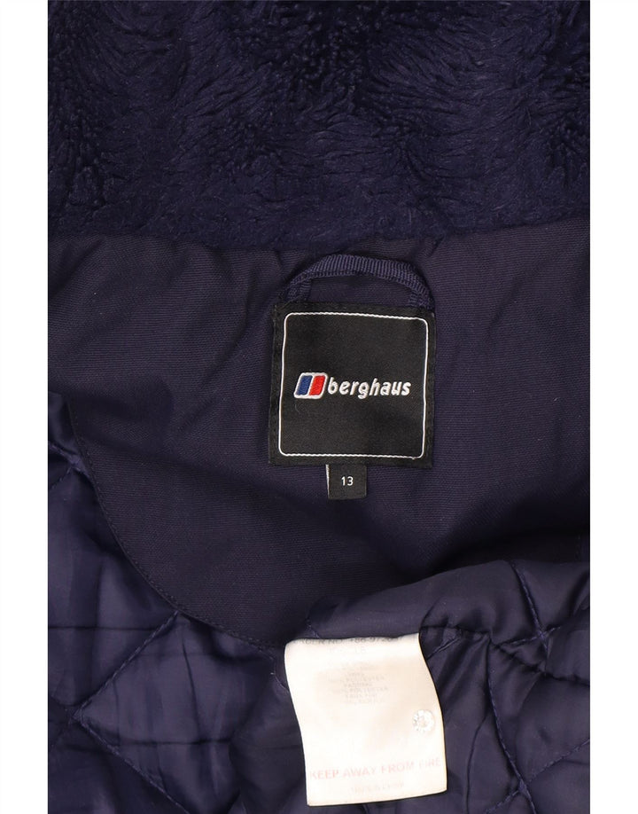 Berghaus hættejakke til drenge 12-13 år marineblå polyamid