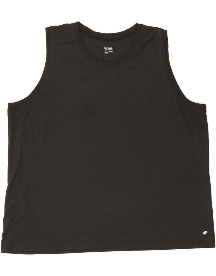L.L.BEAN Womens Vest Top UK 20 2XL Black Polyester Vintage L.L.Bean and Second-Hand L.L.Bean from Messina Hembry 