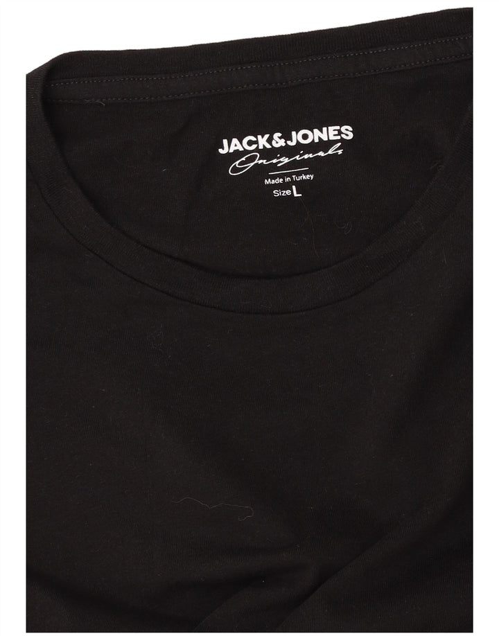 Jack & Jones Herre grafisk T-shirt Top Stor Sort