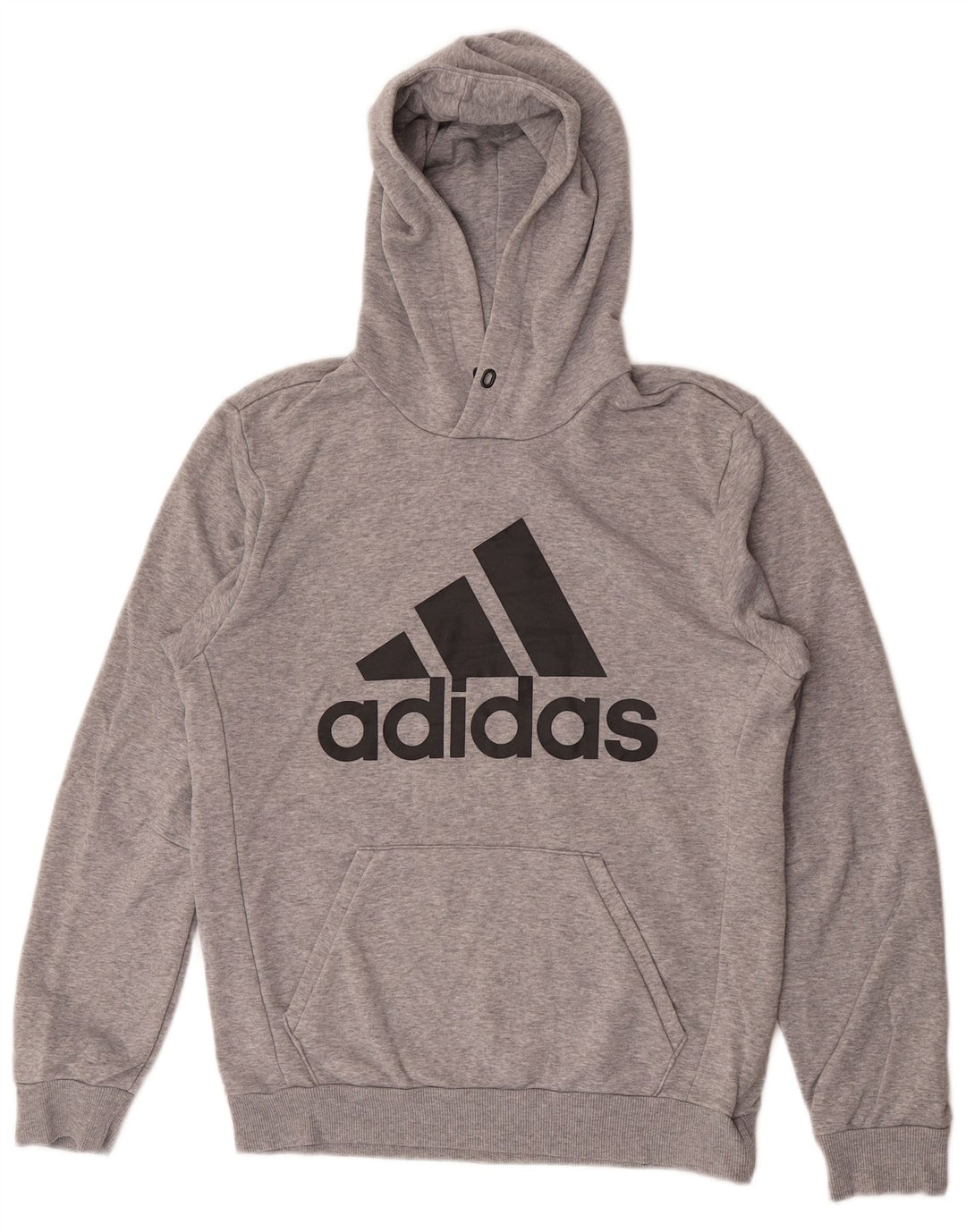 Adidas Grafisk hættetrøje til mænd, lille grå bomuld