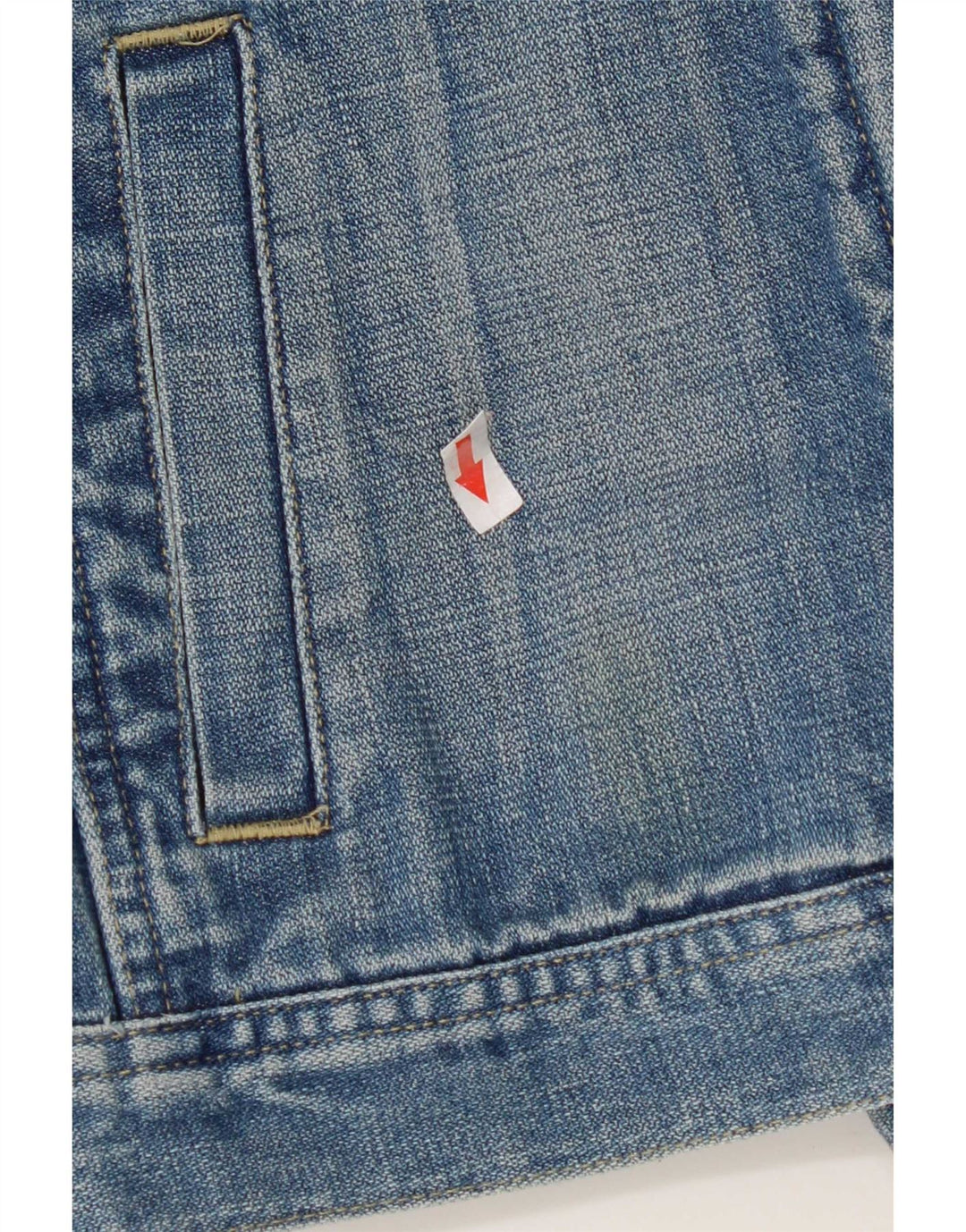 Fcuk Dame denimjakke UK 10 Small Blue Cotton