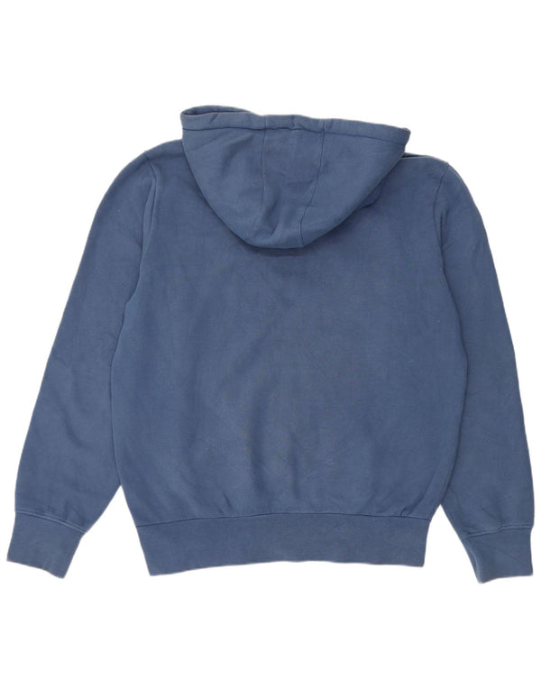 Woolrich Herre Grafisk Regular Fit Hoodie Jumper XL Blå Bomuld