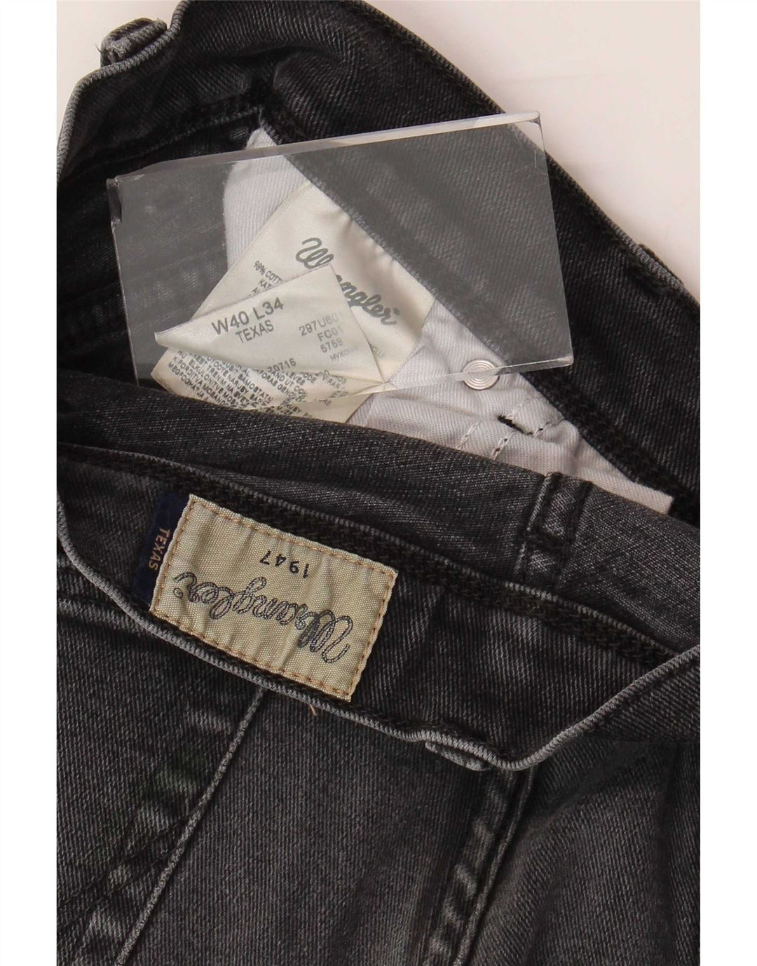 Wrangler Herre Texas Straight Jeans W40 L34 Grå Bomuld