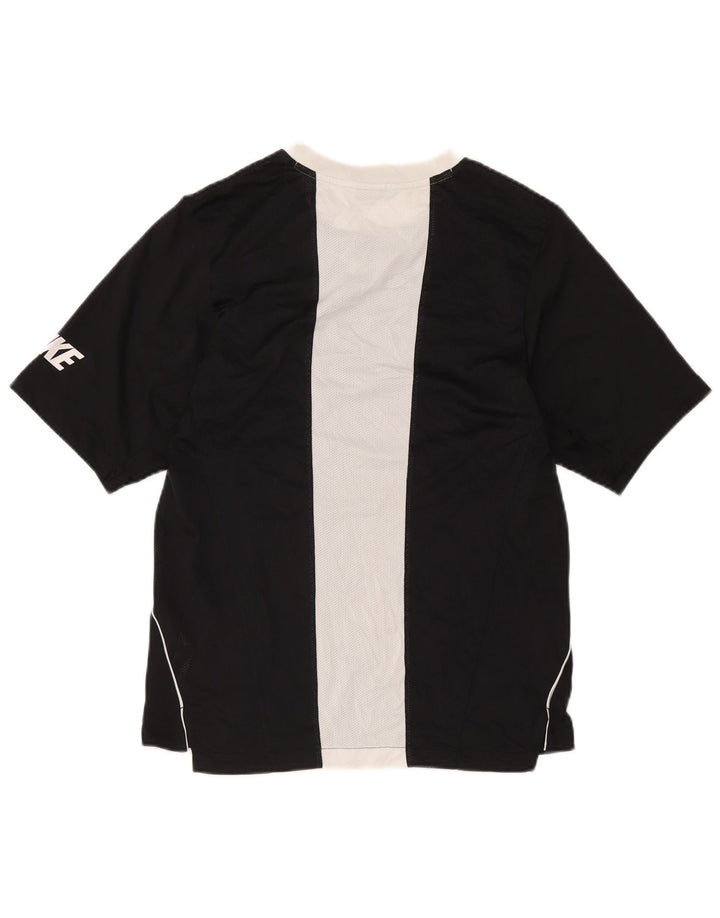 Nike grafisk T-shirt top til mænd UK 36/38 Small Black Colourblock Polyester