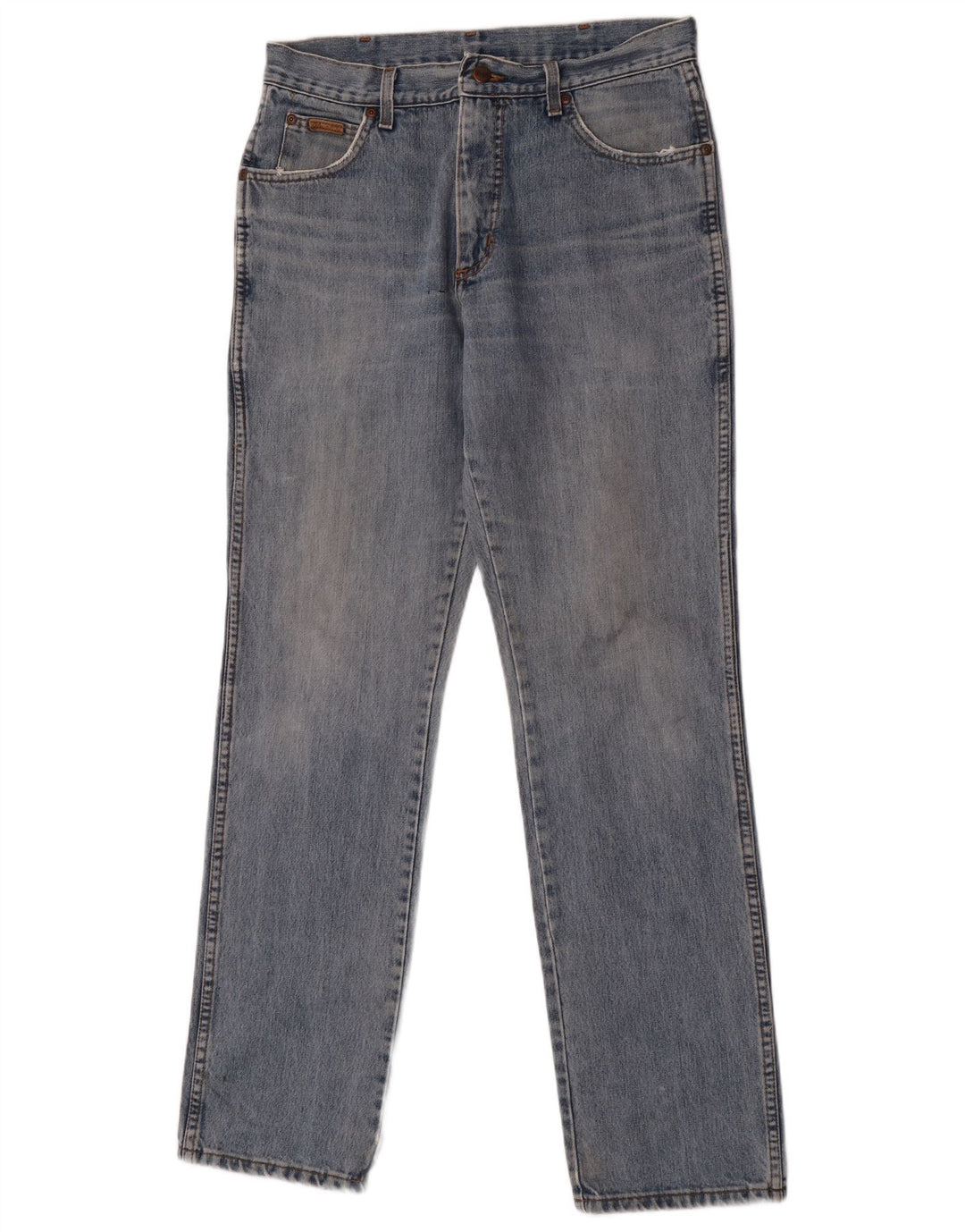 Wrangler Herre Texas Straight Jeans W33 L34 Blå Bomuld