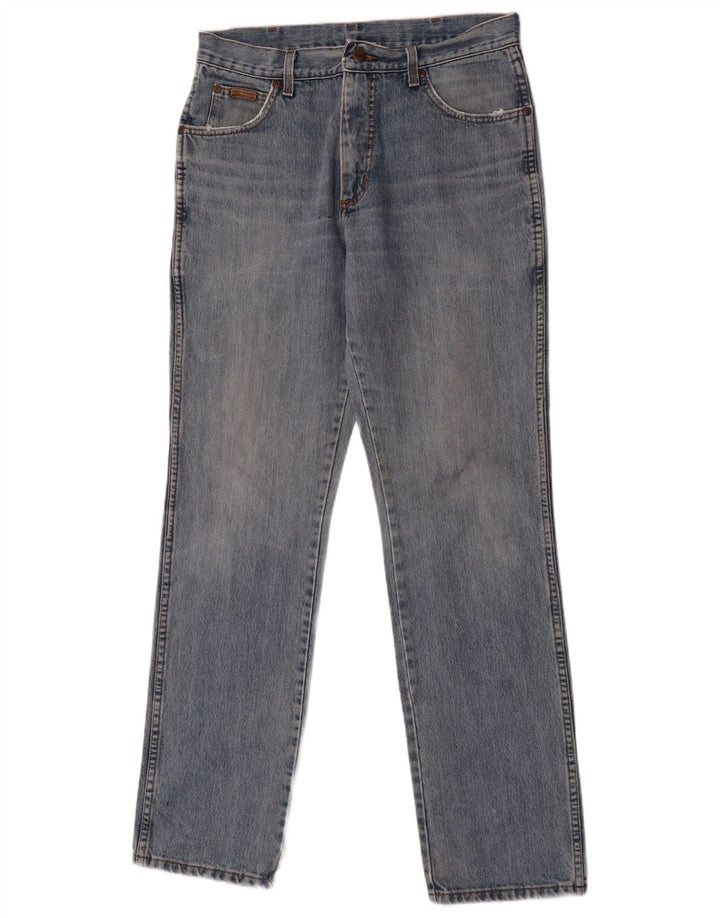 Wrangler Herre Texas Straight Jeans W33 L34 Blå Bomuld