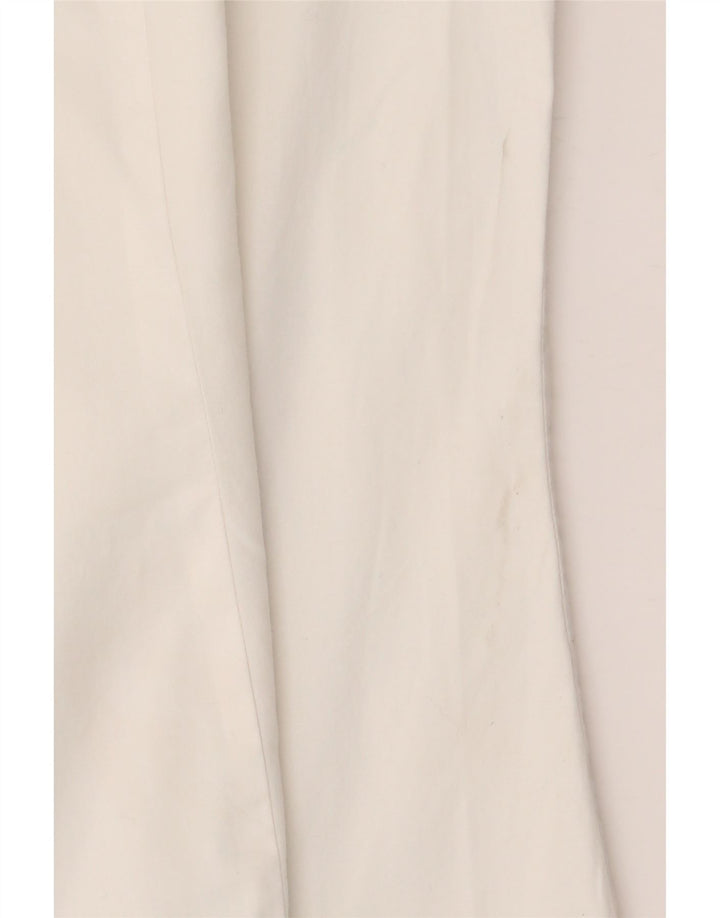 BENETTON Kortærmet skjorte til kvinder UK 16 Stor hvid bomuld