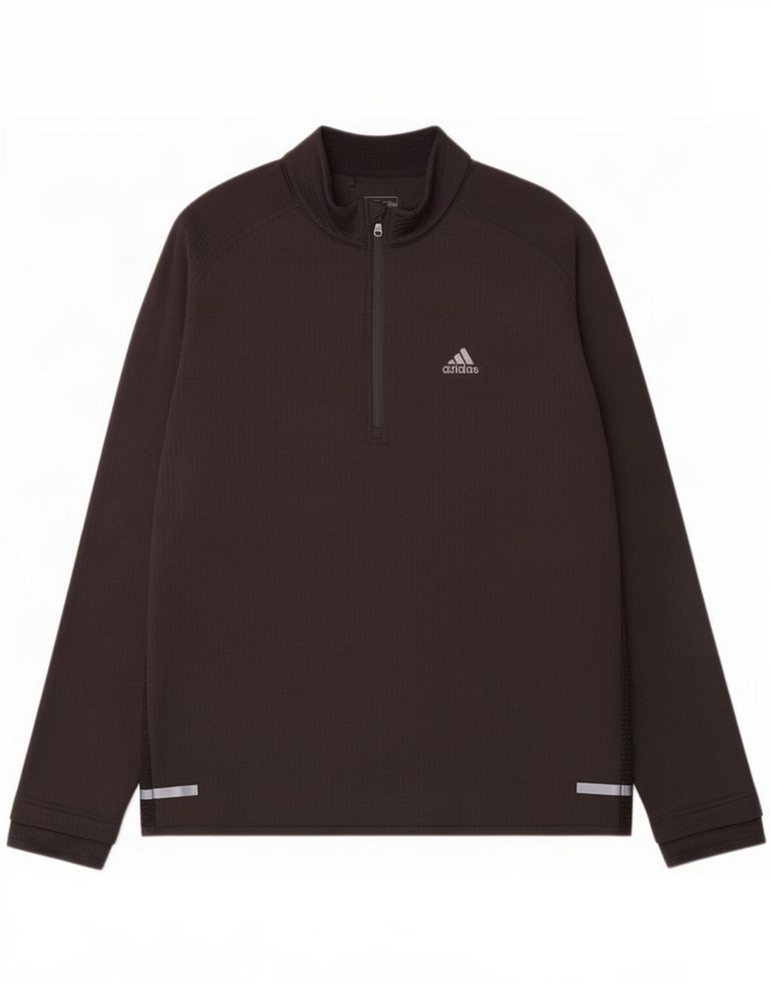 Adidas Herre Climaheat Pullover med lynlås-hals Træningsdragt Top XL Sort Polyester