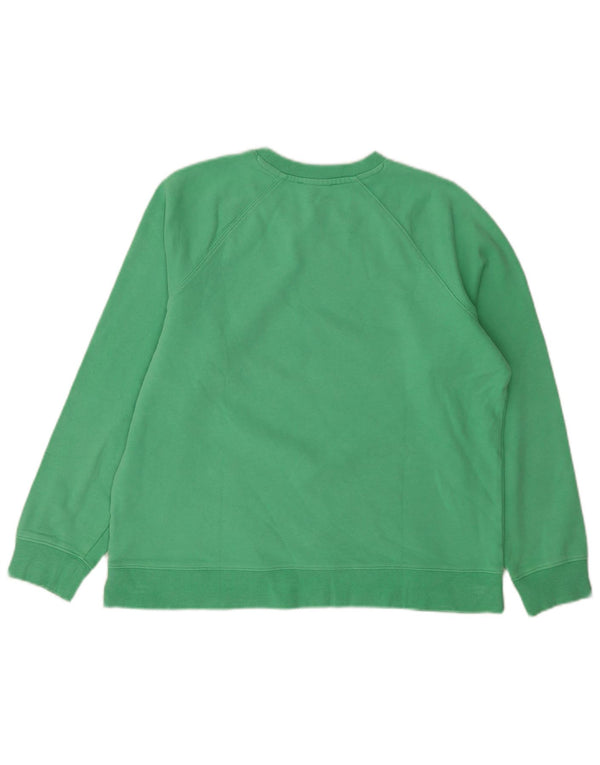Marks & Spencer Dame Grafisk Sweatshirt Jumper UK 14 Medium Green