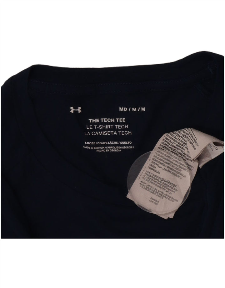 Under Armour Herre T-Shirt Top Medium Marineblå Polyester