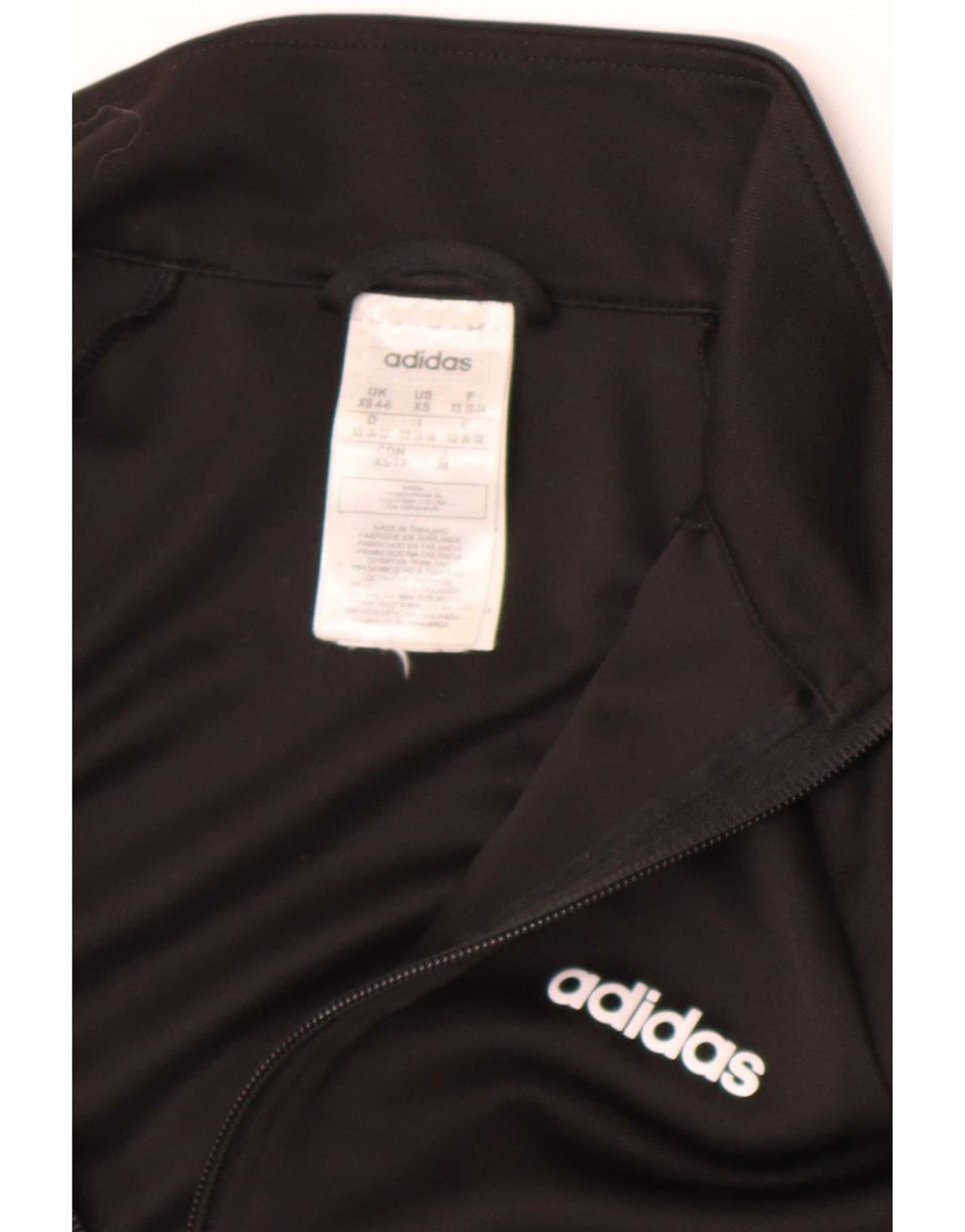 Adidas Dame Climalite Træningsdragt Topjakke UK 4/6 XS Sort Polyester