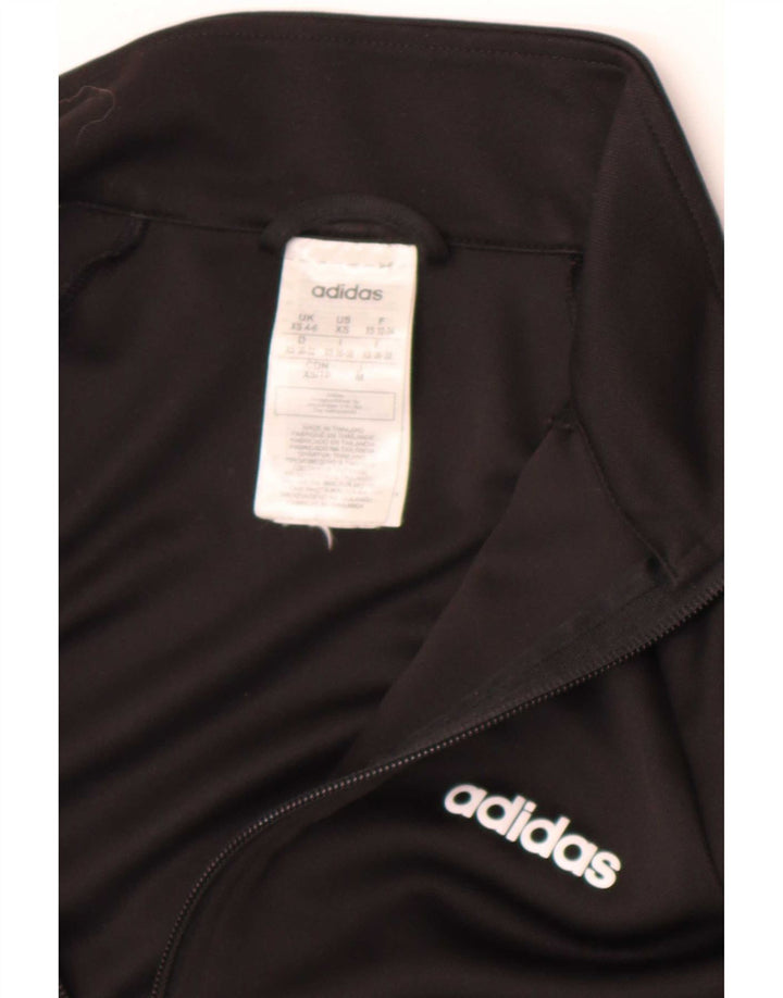 Adidas Dame Climalite Træningsdragt Topjakke UK 4/6 XS Sort Polyester