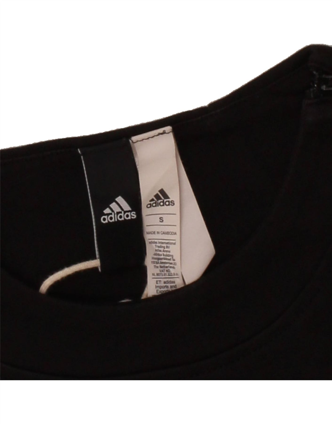 ADIDAS Womens Oversized Sweatshirt Jumper UK 10 Small Black Cotton Vintage Adidas and Second-Hand Adidas from Messina Hembry 