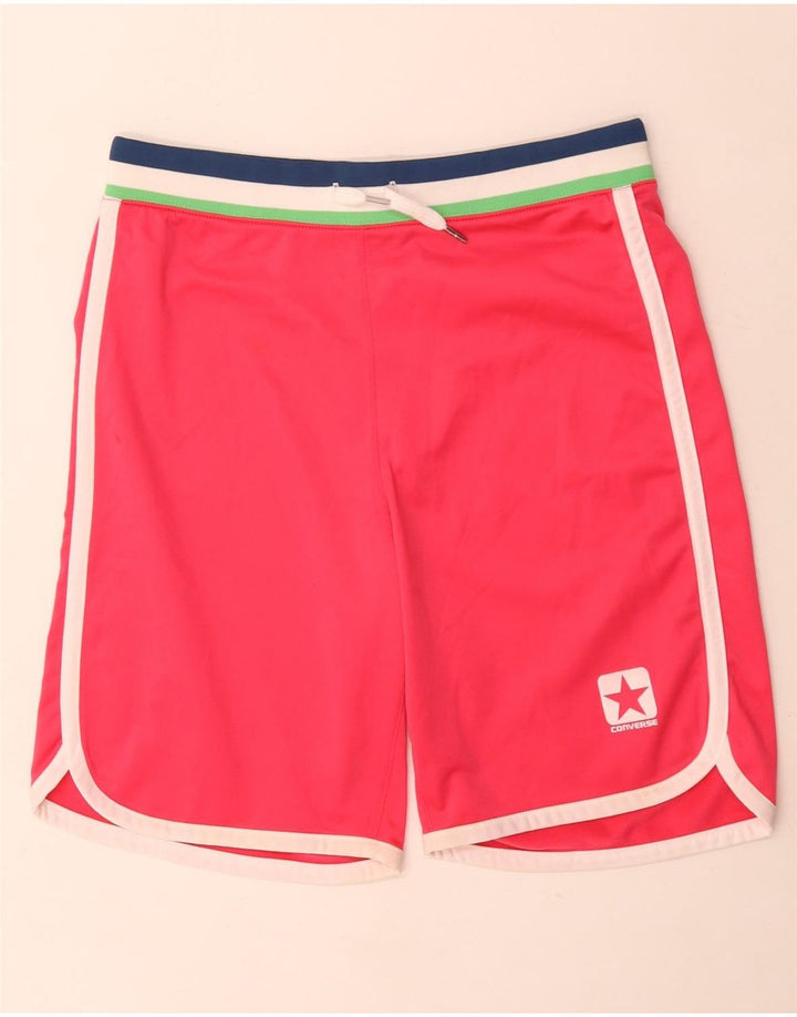 Converse sportsshorts til kvinder UK 14 Stor lyserød stribet polyester