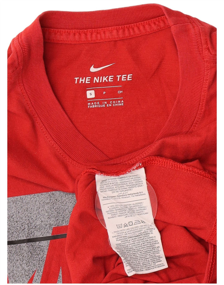 Nike grafisk t-shirt top til mænd, lille rød bomuld