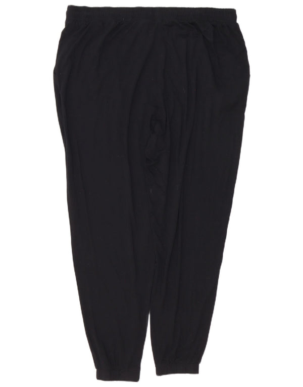 Marks & Spencer Dame joggers Cropped Trousers UK 18 XL W40 L26 Sort
